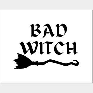 Bad Witch Halloween Cute Graphic Design Minimalistic Posters and Art